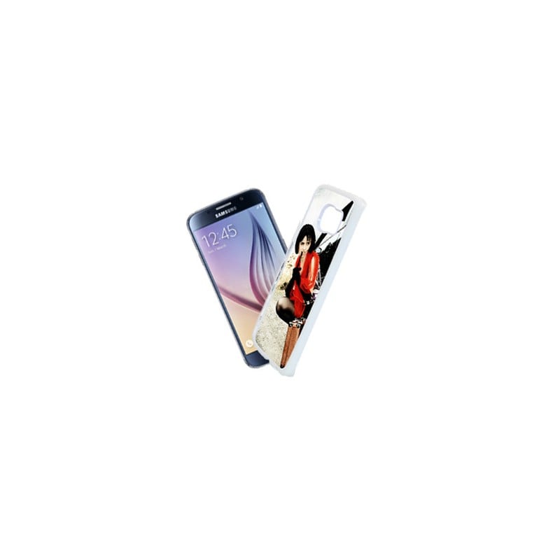 Coque Photo Samsung Galaxy S6 Edge Bord Souple Blanc