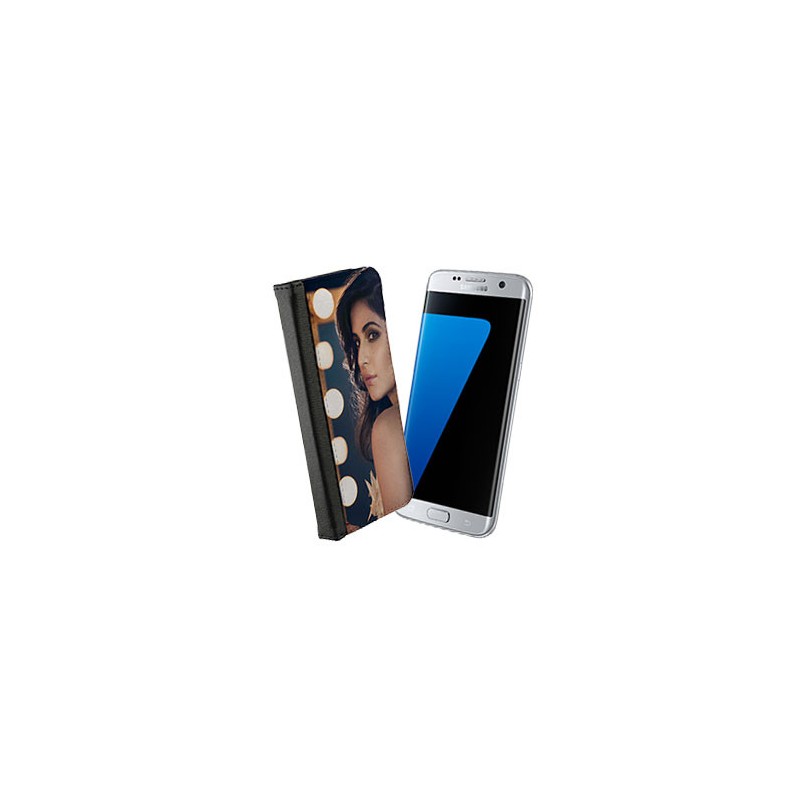 Etui Photo Samsung Galaxy S7 Edge Clapet Bord Noir