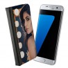 Etui Photo Samsung Galaxy S7 Edge Clapet Bord Noir
