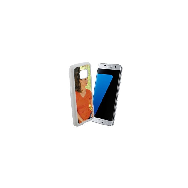 Coque Photo Samsung Galaxy S7 Edge Bord Souple Blanc