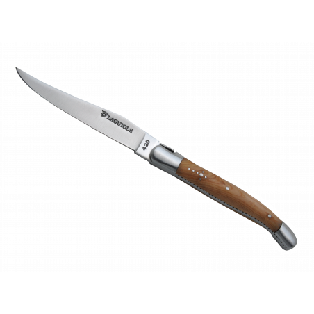 Couteau Laguiole 12cm en Genévrier (Lame Carbone)
