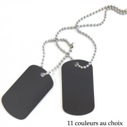 Pack chaine dog tag