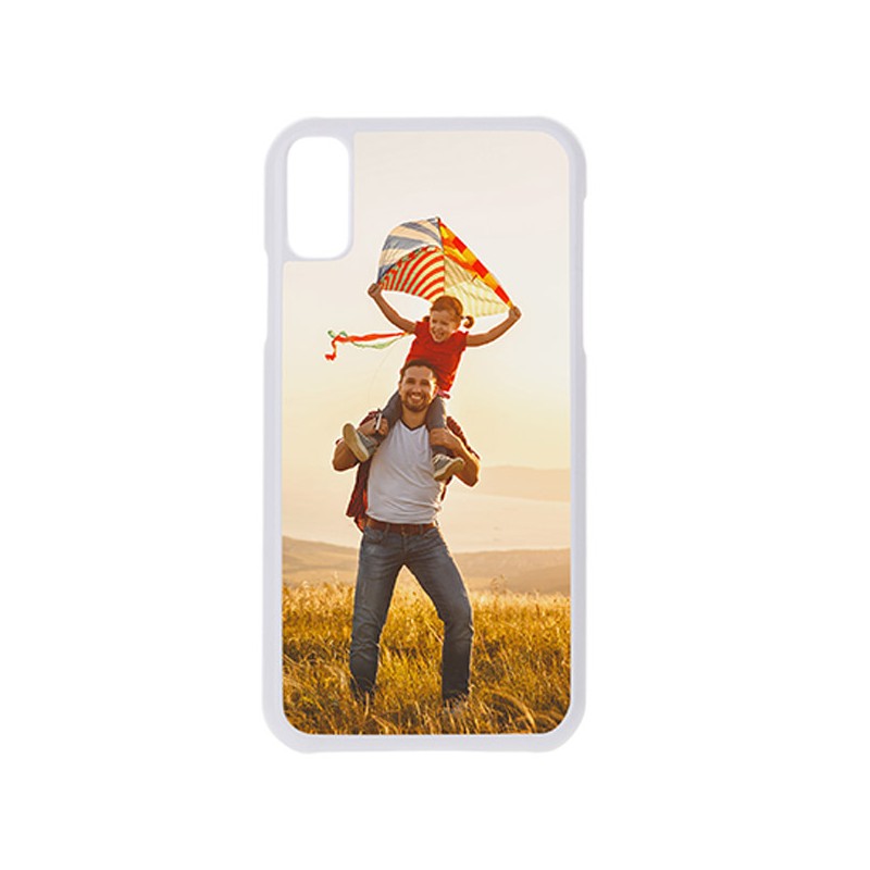 Coque Photo iPhone Xs max bord souple blanc