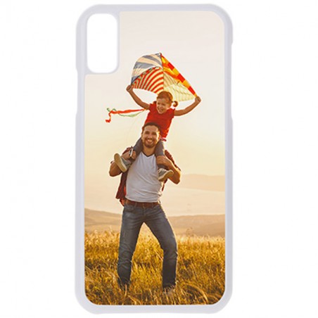 Coque Photo iPhone Xs max bord souple blanc