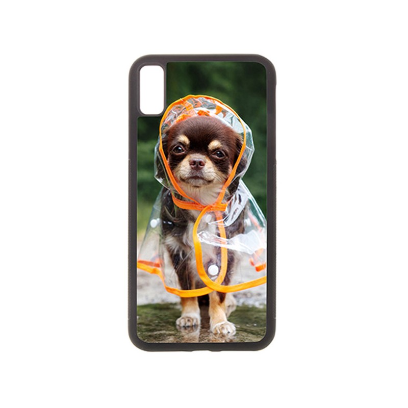 Coque Photo iPhone Xr bord souple noir