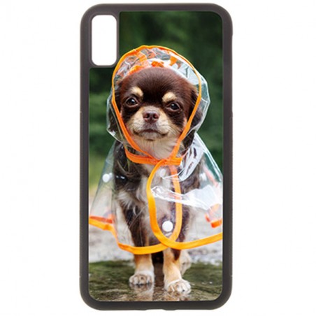 Coque Photo iPhone Xr bord souple noir
