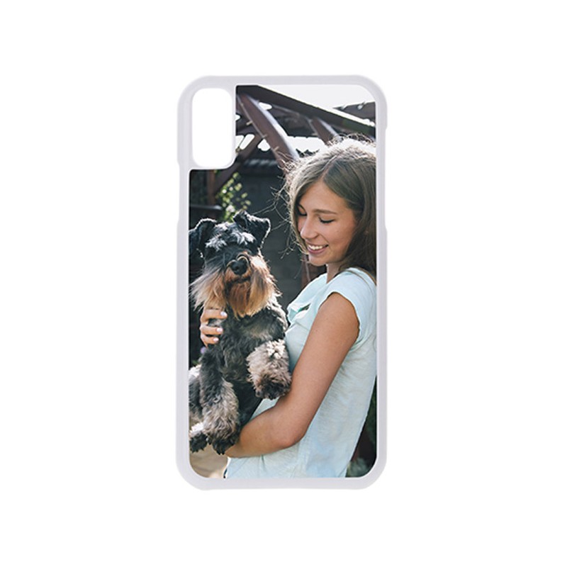 Coque Photo iPhone Xr bord souple blanc