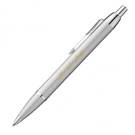 Stylo bille parker IM argent gravé