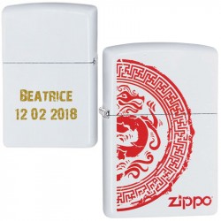 Briquet zippo dragon stamp gravé