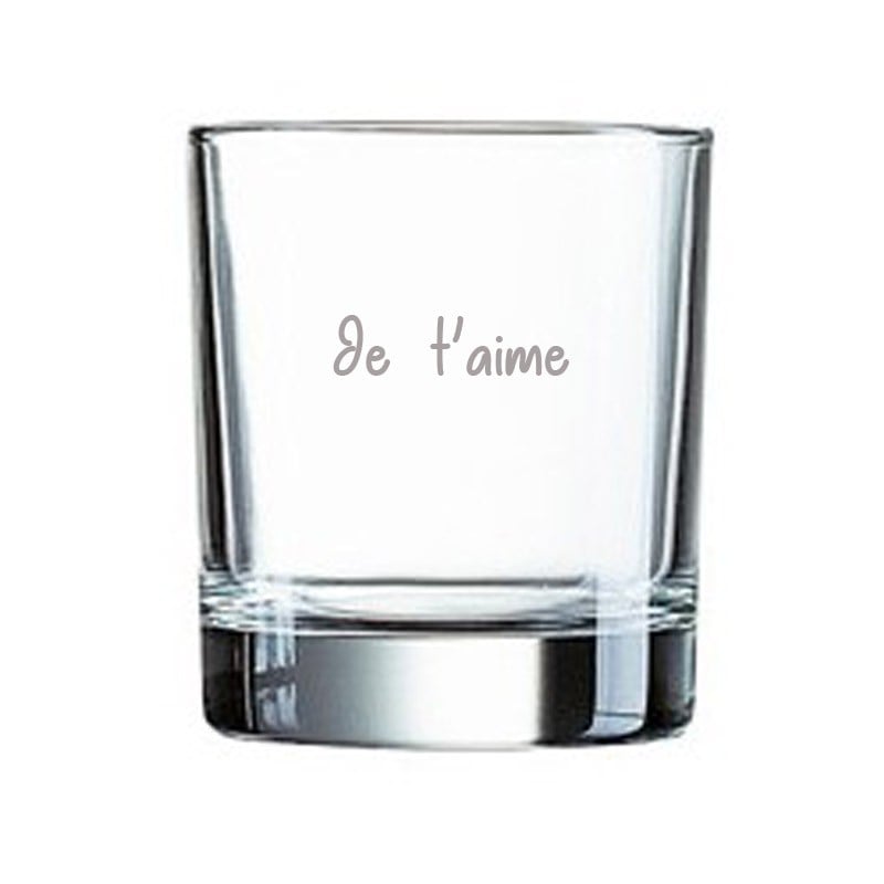 Petit verre whisky gravé