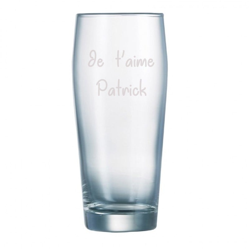 Verre à bière gravé Verre à bière gravé