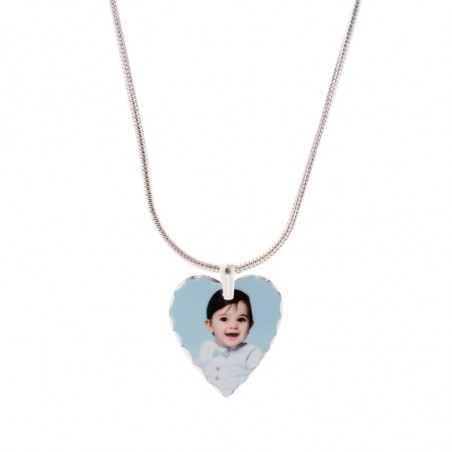 collier coeur avec photo