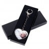 porte clef coeur métal personnalisable