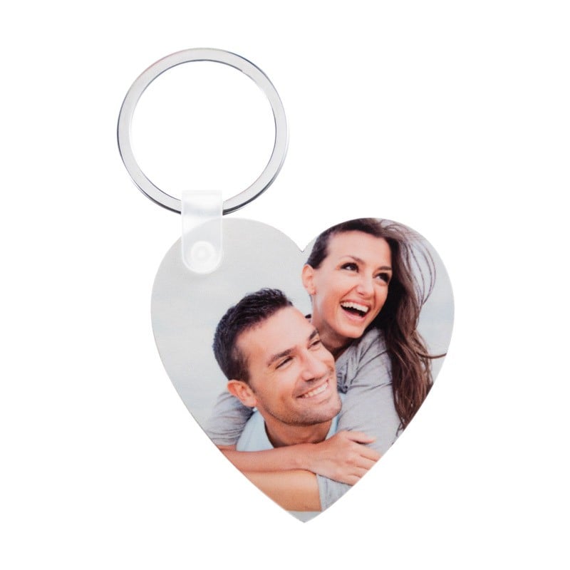 Porte clés couple amoureux personnalisable - coeur