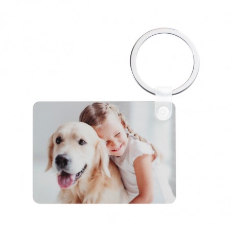 porte clefs rectangle bois photo