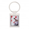 Porte clefs cadre métal rectangle