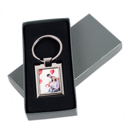 porte clé cadre métal rectangle à personnaliser porte clé cadre métal rectangle à personnaliser