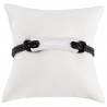 Bracelet gravé avec boucle simili cuir