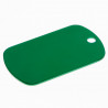 Plaque alu dog tag verte