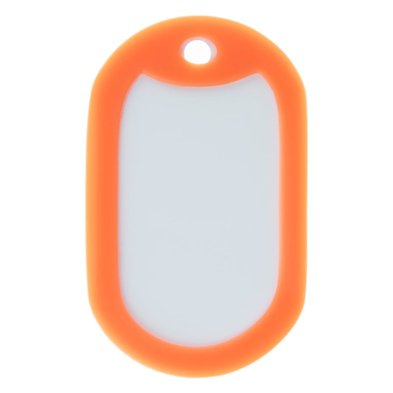 Protection orange dog tag