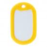 Caoutchouc jaune dog tag