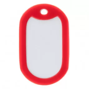 Silencieux rouge pour plaque militaire