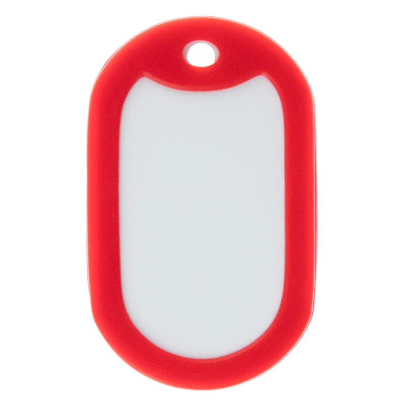 Silencieux rouge pour plaque militaire