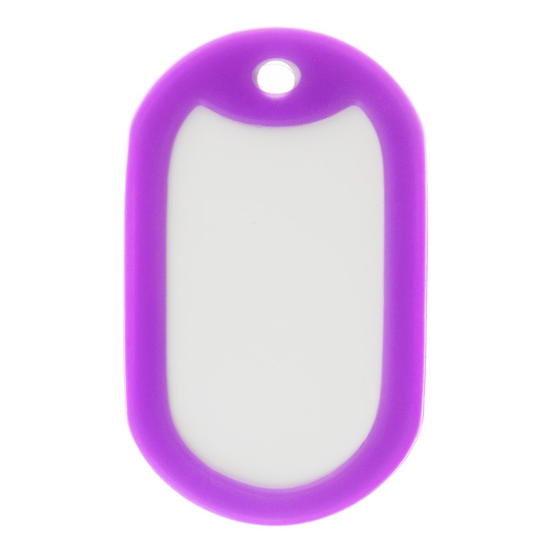 Protection violette plaque dog tag