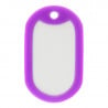 Protection violette plaque dog tag