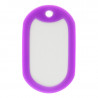 Protection violette plaque dog tag