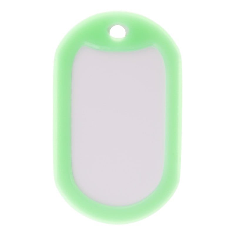 Caoutchouc vert fluo pour dog tag