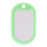 Caoutchouc vert fluo pour dog tag