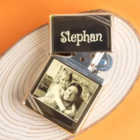 Briquet vintage doré Zippo