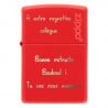 Briquet Zippo red mat original