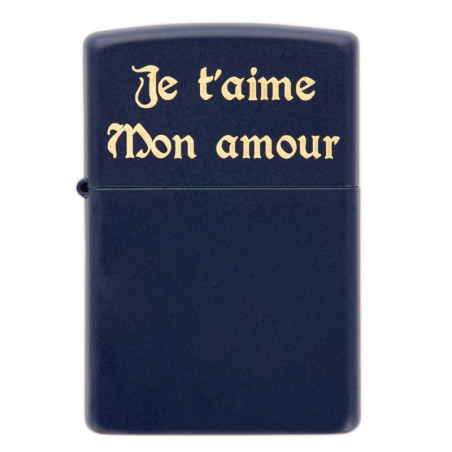 Zippo mat couleur marine Zippo mat couleur marine