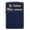 Zippo mat couleur marine