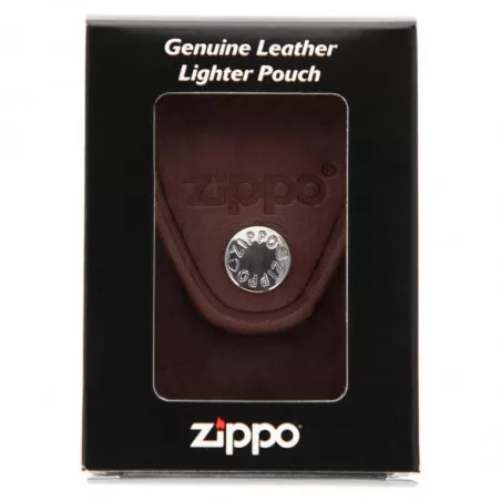 Etui zippo marron dans sa boite Etui zippo marron dans sa boite