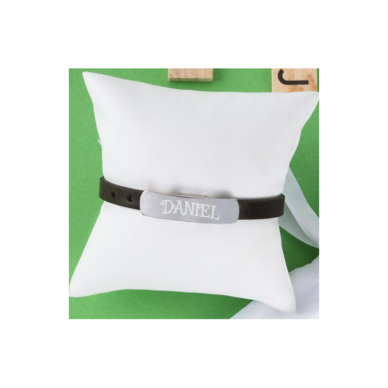Bracelet en acier et cuir Bracelet en acier et cuir