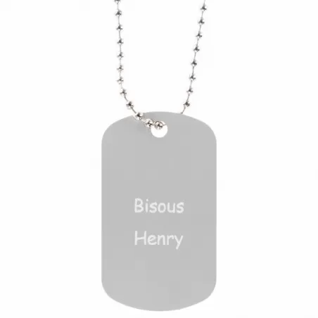 Plaque militaire argent Plaque militaire argent