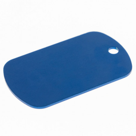 Dog tag alu bleu foncé Dog tag alu bleu foncé