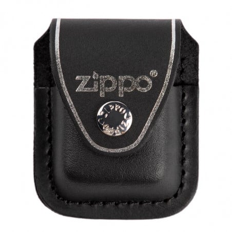 Etui cuir Zippo noir clip