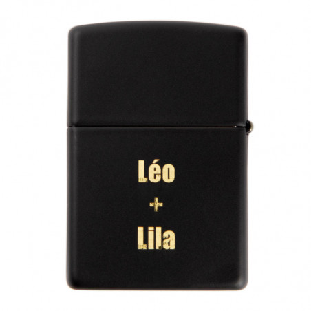 Gravure texte sur zippo black mat 1932 Gravure texte sur zippo black mat 1932