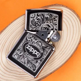 Briquet zippo filigree gravé