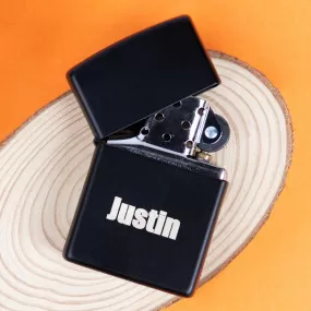 Zippo black matt plain