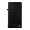 Briquet slim noir gravé