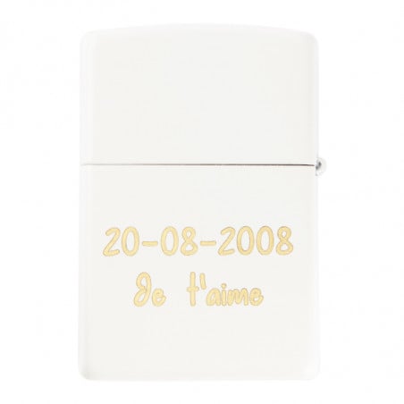 Gravure texte zippo love