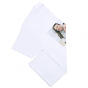 tee shirt blanc en polyester