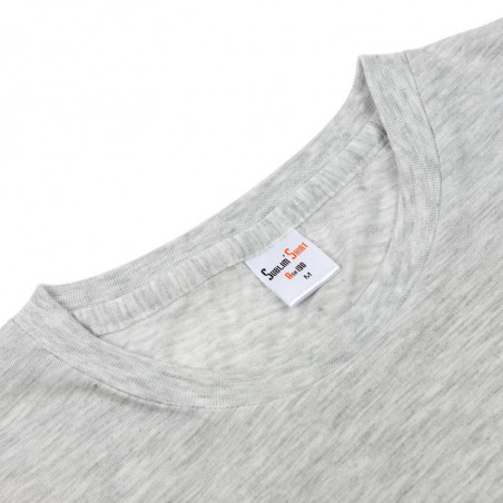 Personnalisation photo sur tee shirt gris homme Personnalisation photo sur tee shirt gris homme