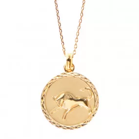 Pendentif Zodiaque plaqué Or taureau