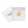 Collier zodiaque capricorne gravé dans son écrin